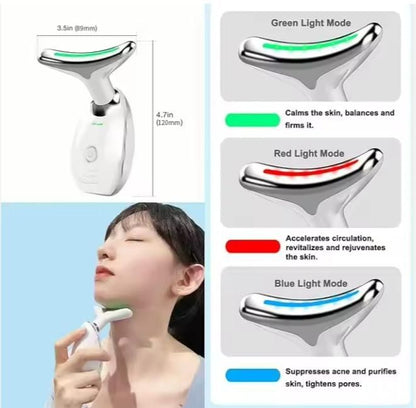 Face Massager with Warm Light