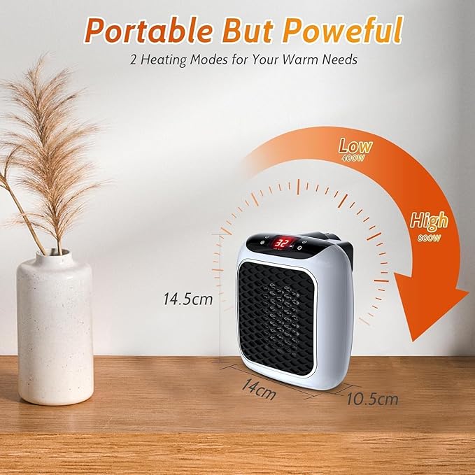 Electric- Handy Room Heater With Remote Control (800W)